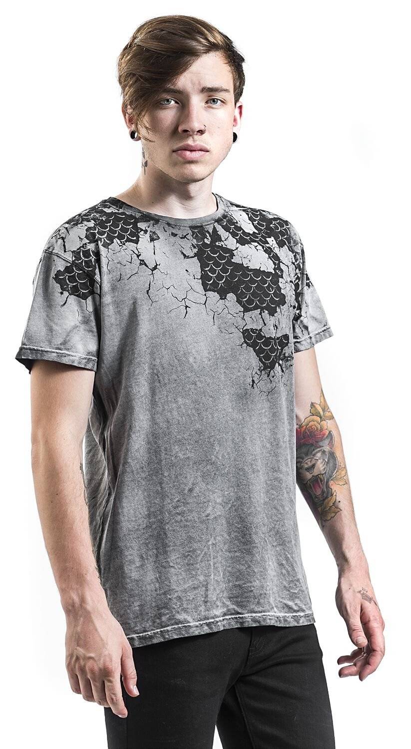 EMP "Scales Inside" T-Shirt Grau Von Outer Vision