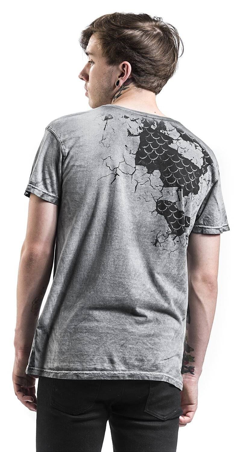 EMP "Scales Inside" T-Shirt Grau Von Outer Vision