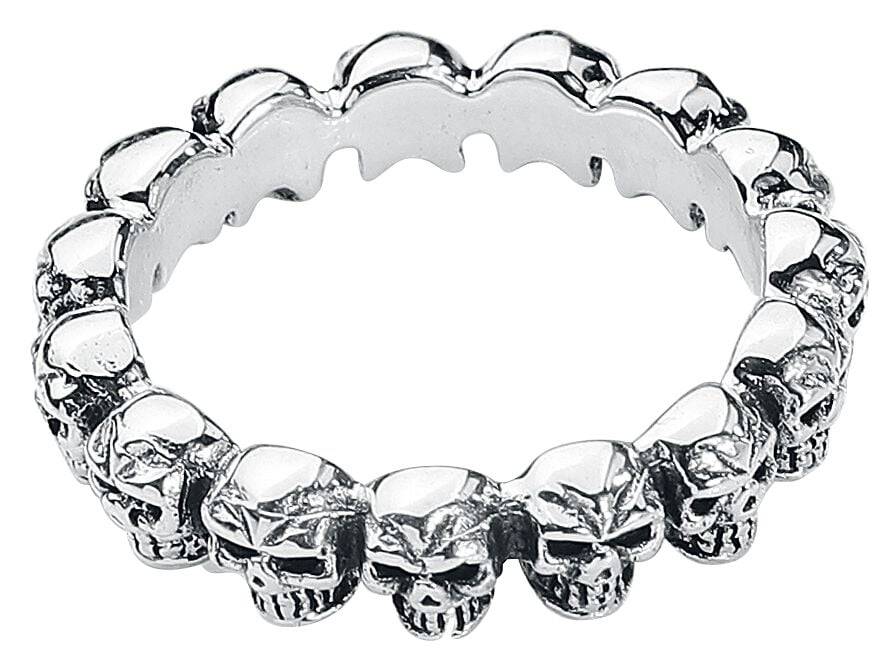 EMP "Schädel" Ring Silberfarben Von EtNox