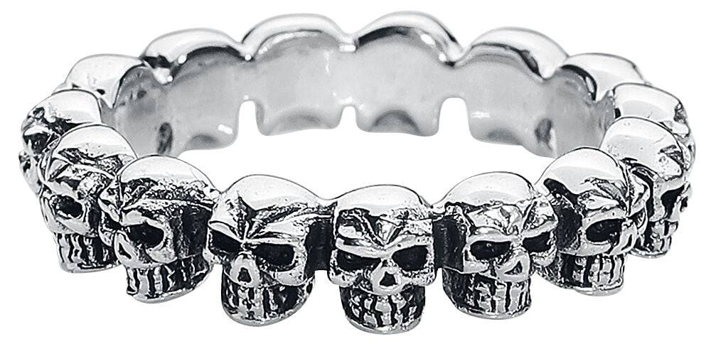 EMP "Schädel" Ring silberfarben von etNox