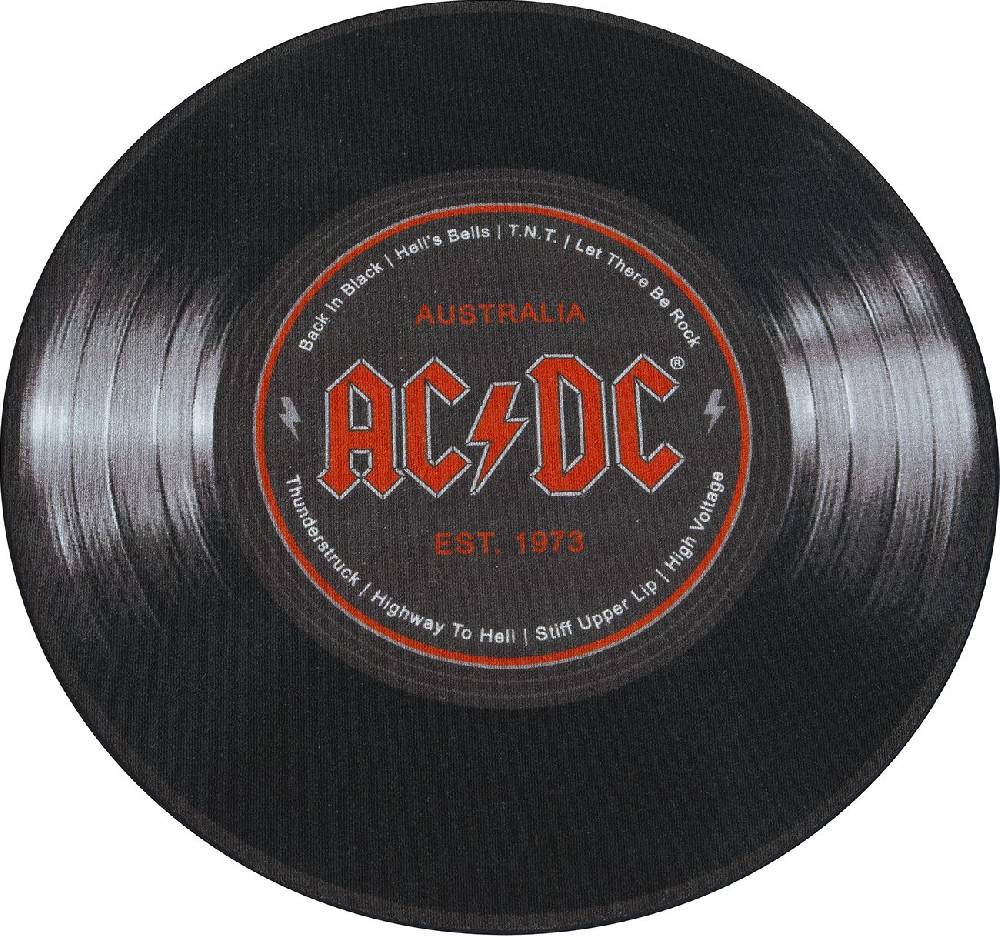 EMP "Schallplatte" Teppich schwarz von AC/DC