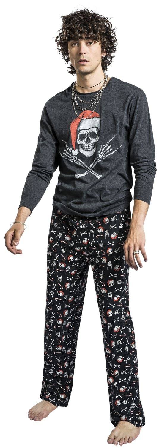 EMP Schlafanzug Grau Von Black Premium By EMP
