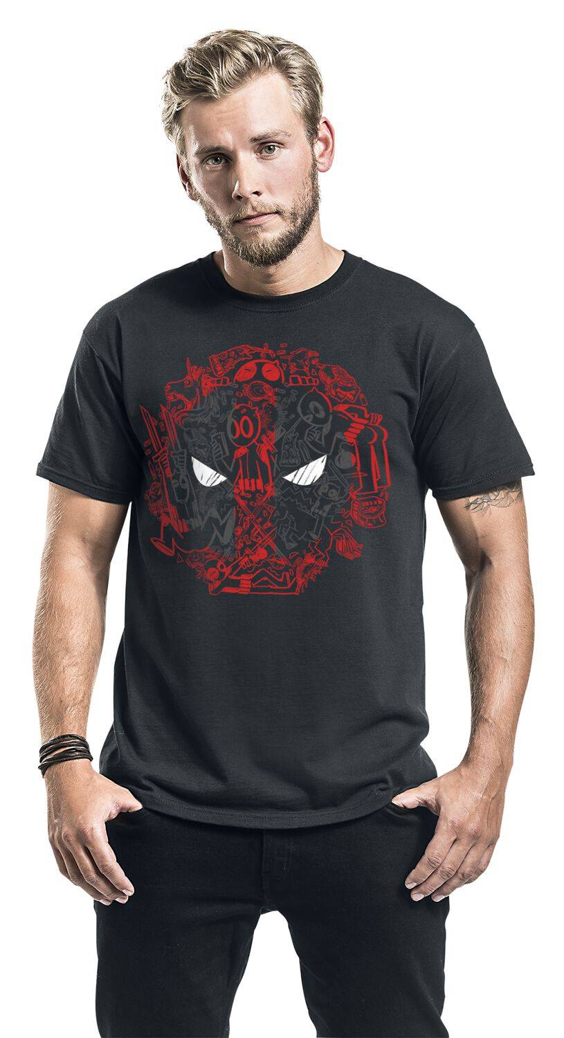EMP "Scribble" T-Shirt Schwarz Von Deadpool