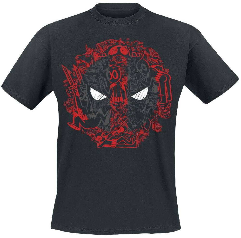EMP "Scribble" T-Shirt schwarz von Deadpool