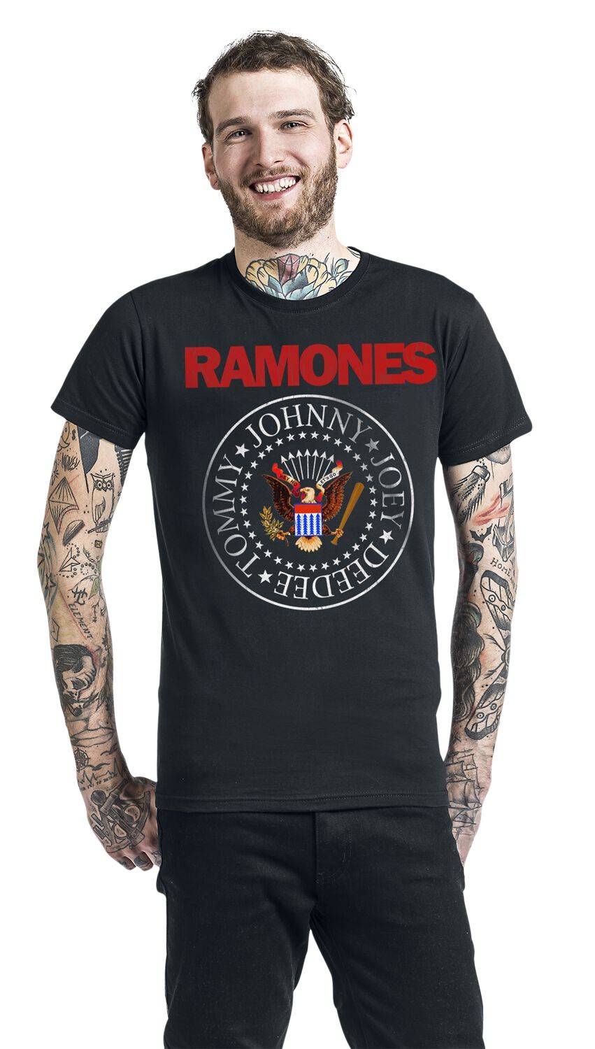 EMP "Seal Red" T-Shirt Schwarz Von Ramones