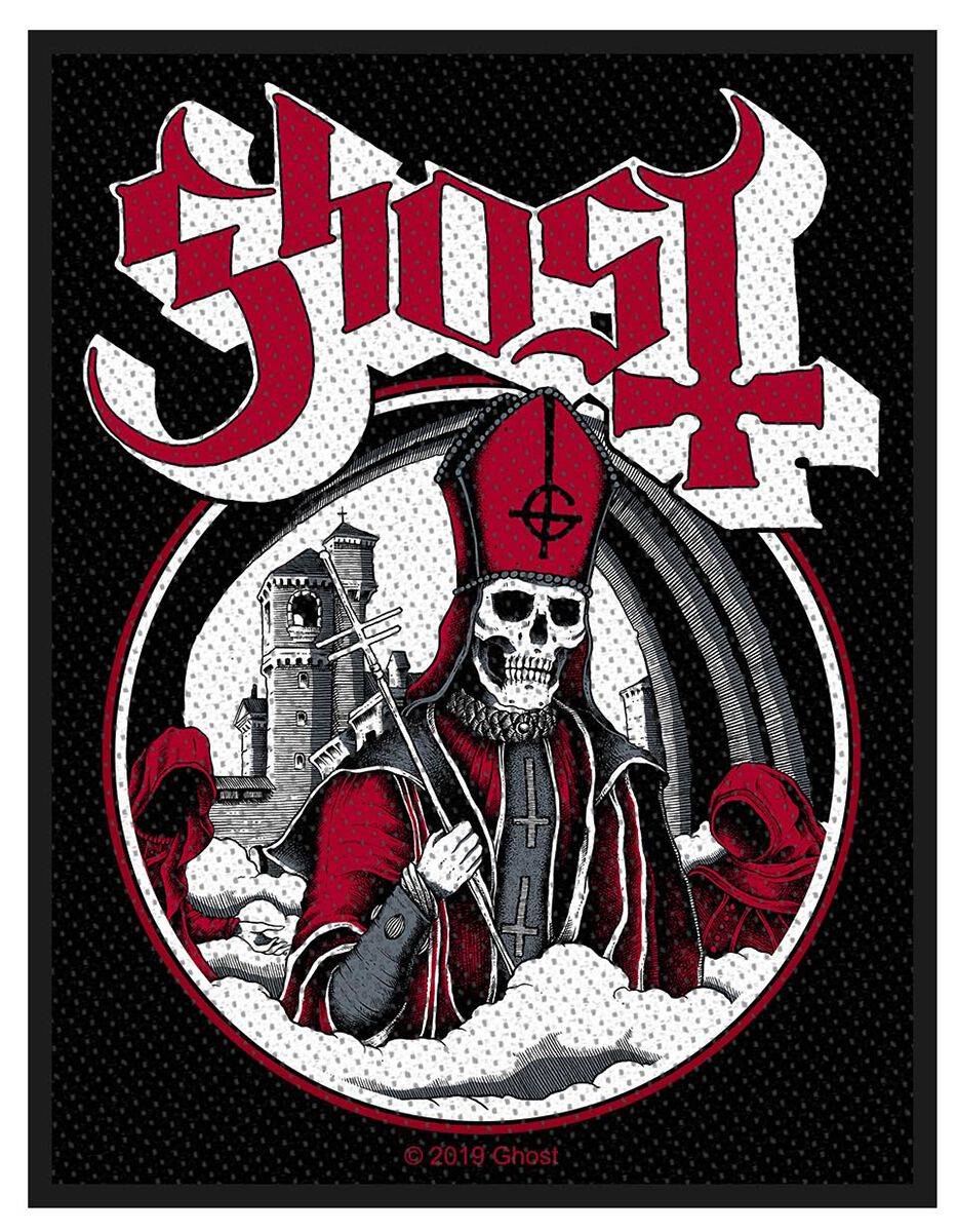 EMP "Secular Haze" Patch schwarz/weiß/rot von Ghost