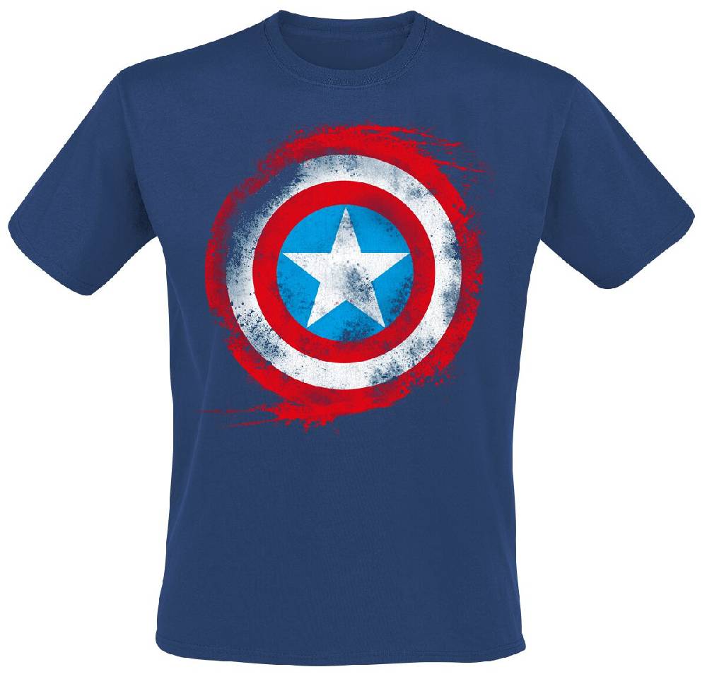 EMP "Shield Logo" T-Shirt navy von Captain America