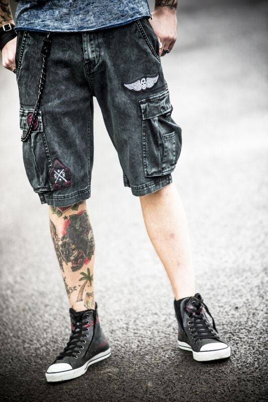 EMP Short Dunkelgrau Von Rock Rebel By EMP