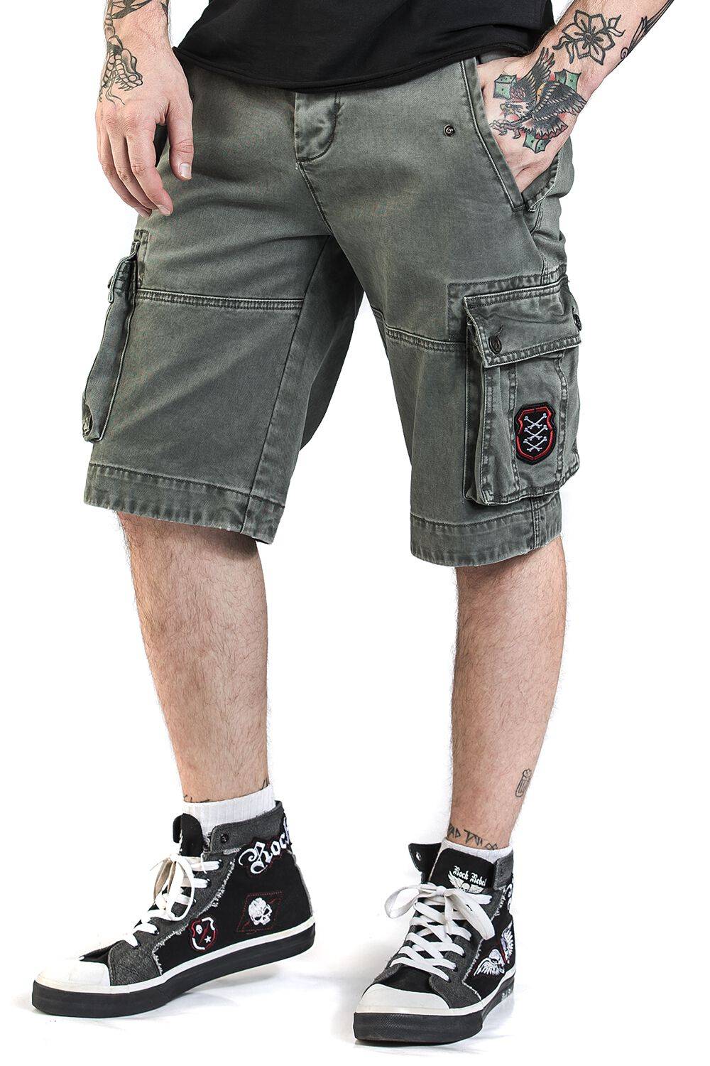 EMP Short Grau Von Rock Rebel By EMP