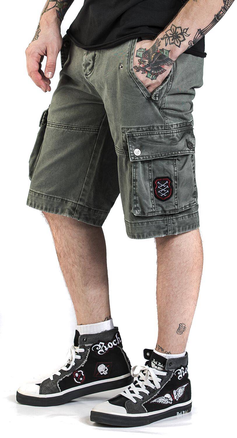 EMP Short Grau Von Rock Rebel By EMP