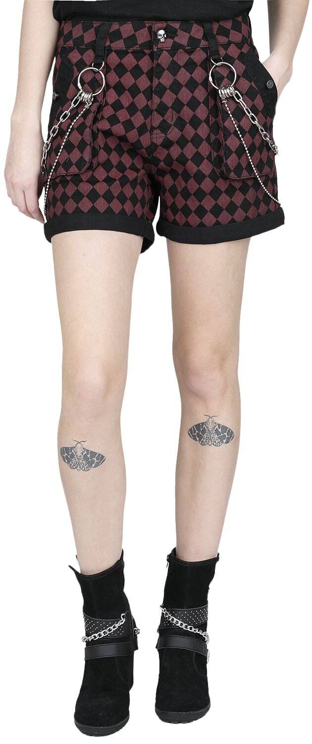 EMP Short Rot/schwarz Von Rock Rebel By EMP