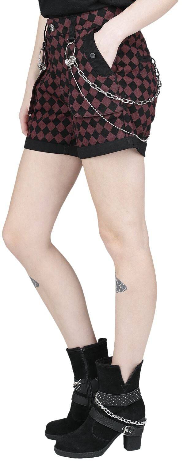 EMP Short Rot/schwarz Von Rock Rebel By EMP