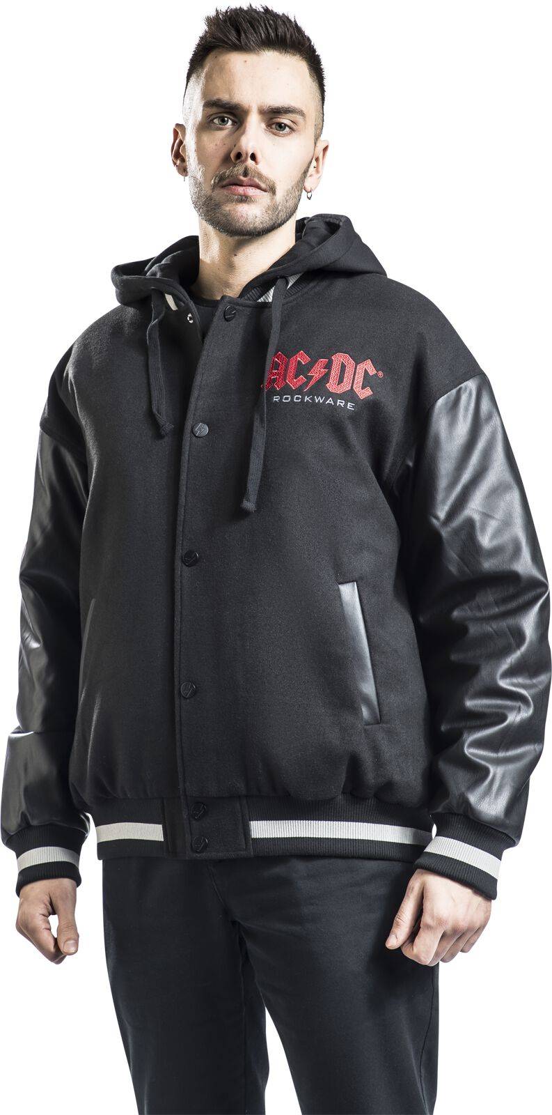 EMP "EMP Signature Collection" Collegejacke Schwarz/grau Von AC/DC