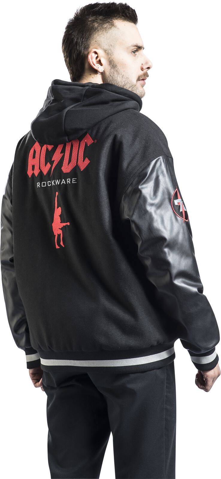 EMP "EMP Signature Collection" Collegejacke Schwarz/grau Von AC/DC