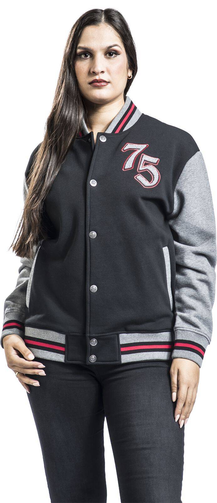 EMP "EMP Signature Collection" Collegejacke Schwarz/grau Meliert Von Motörhead