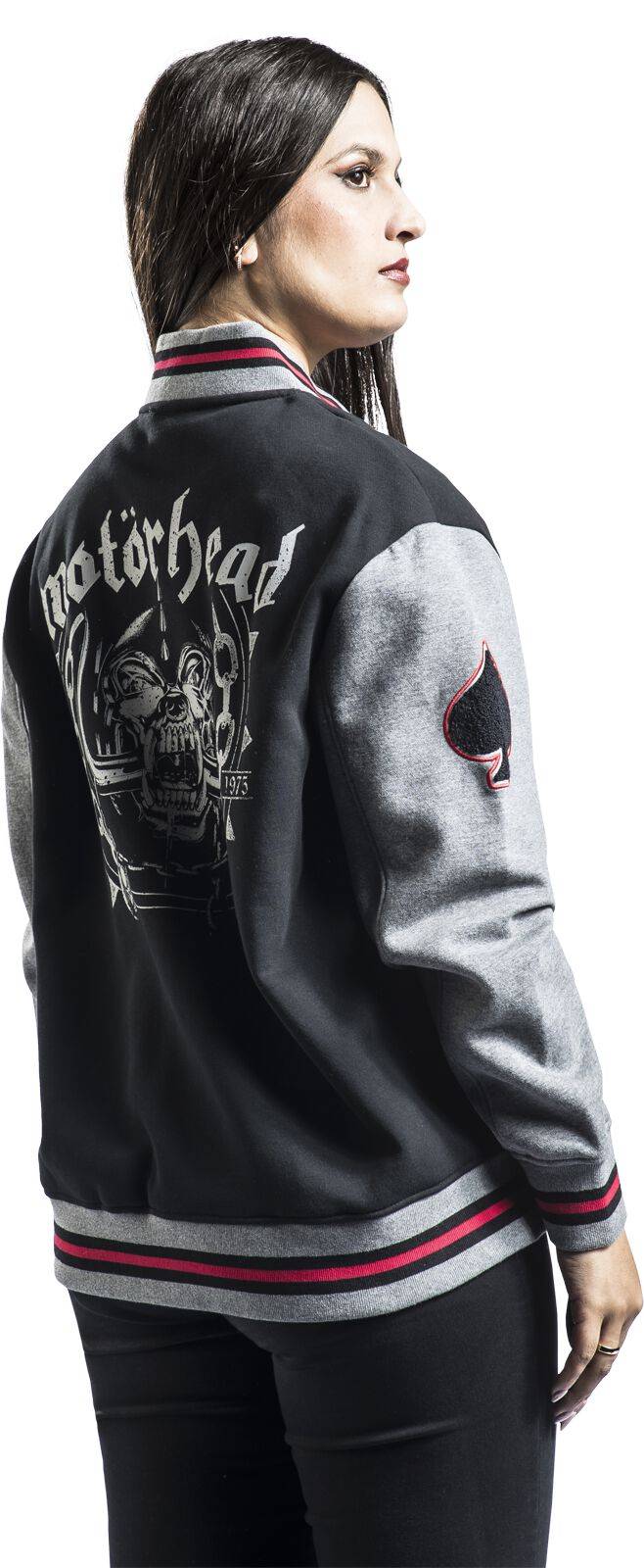 EMP "EMP Signature Collection" Collegejacke Schwarz/grau Meliert Von Motörhead