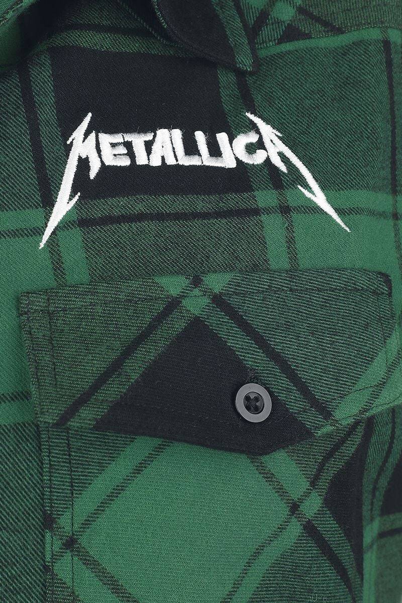 EMP "EMP Signature Collection" Flanellhemd Grün/schwarz Von Metallica