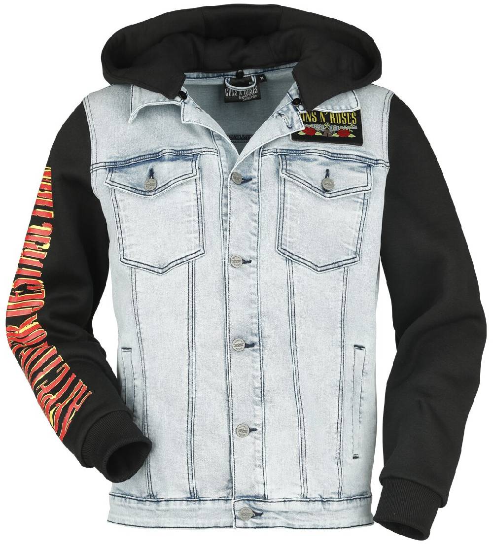 EMP "EMP Signature Collection" Jeansjacke hellblau/schwarz von Guns N' Roses