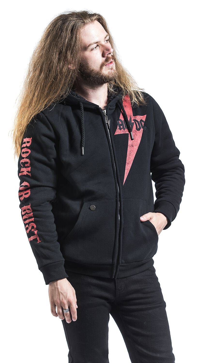 EMP "EMP Signature Collection" Kapuzenjacke Schwarz Von AC/DC