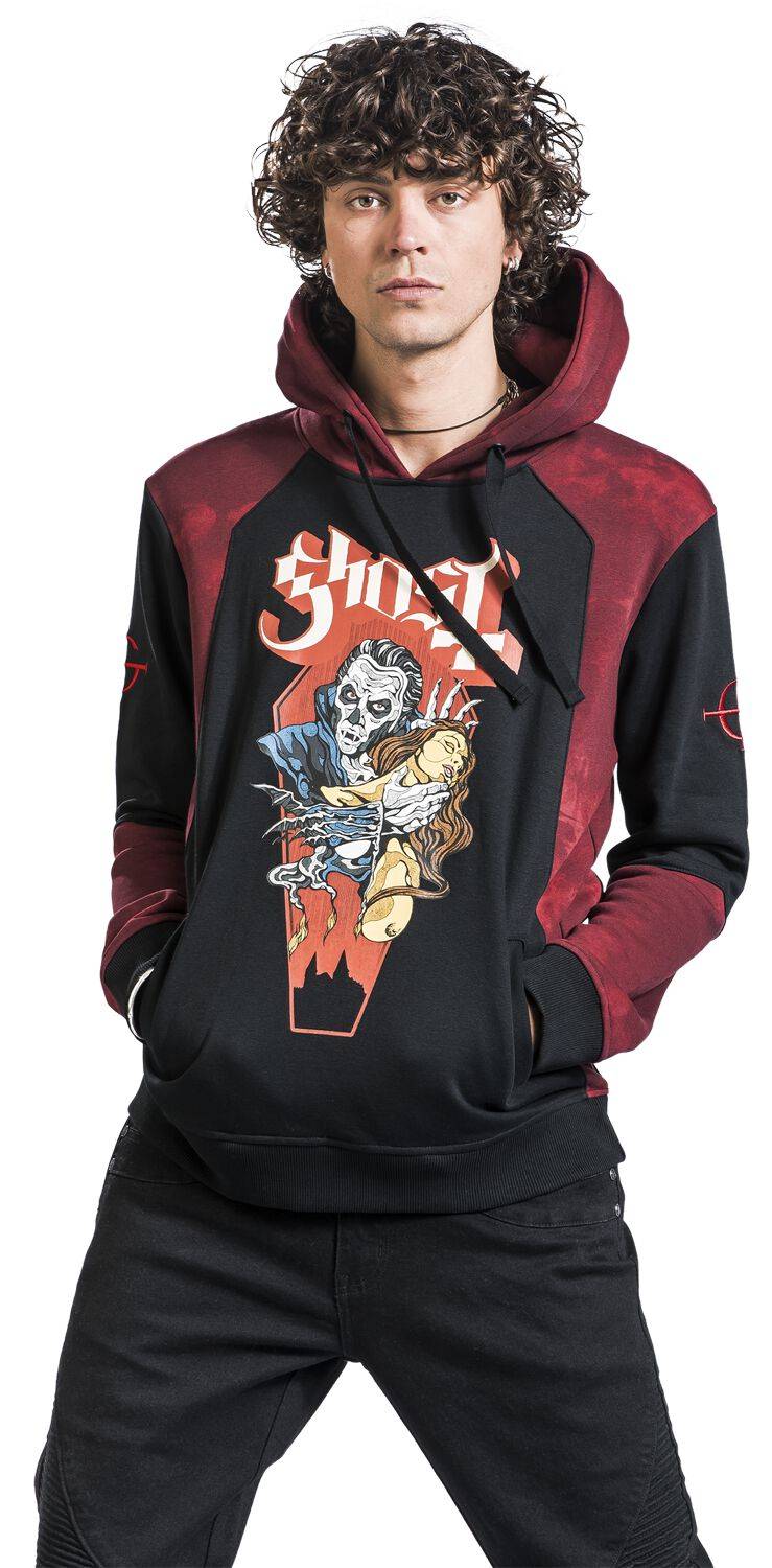 EMP "EMP Signature Collection" Kapuzenpullover Schwarz/dunkelrot Von Ghost
