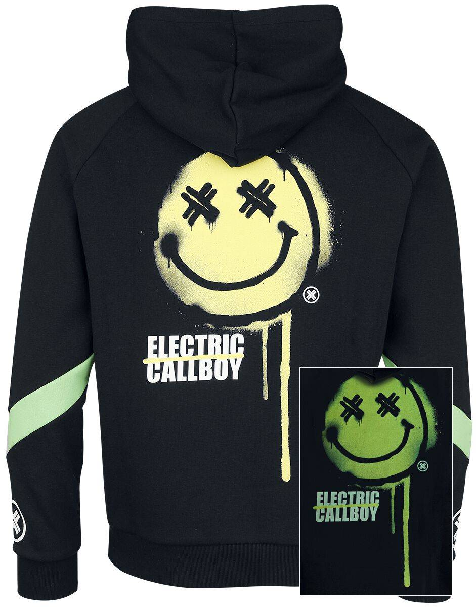 EMP "EMP Signature Collection" Kapuzenpullover Schwarz/grün Von Electric Callboy