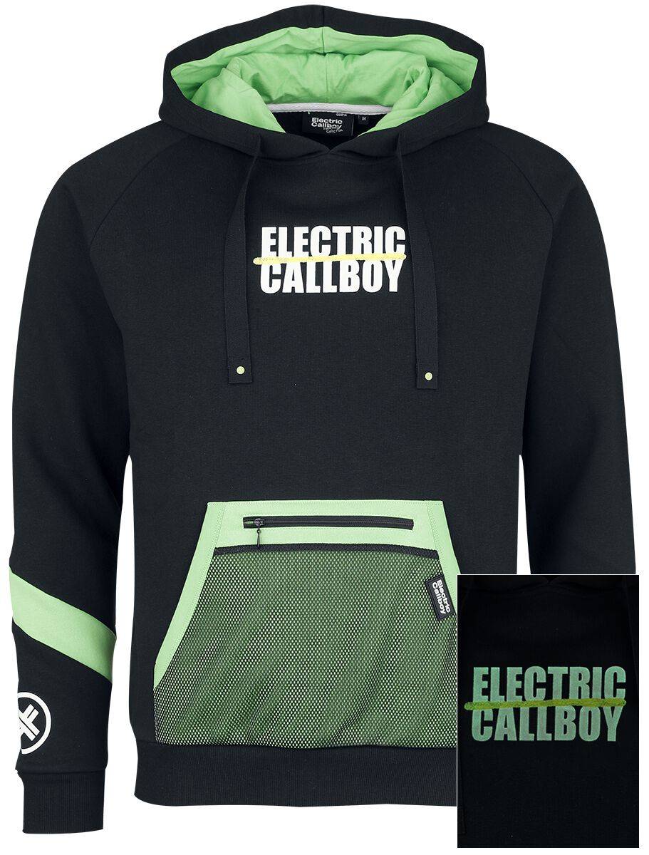 EMP "EMP Signature Collection" Kapuzenpullover schwarz/grün von Electric Callboy