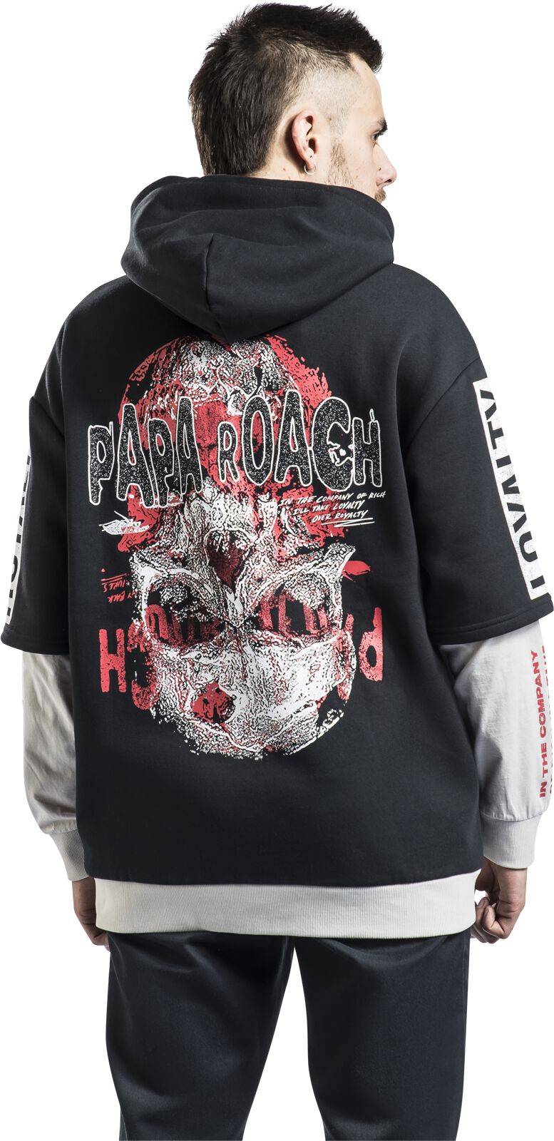 EMP "EMP Signature Collection" Kapuzenpullover Schwarz/grau Von Papa Roach