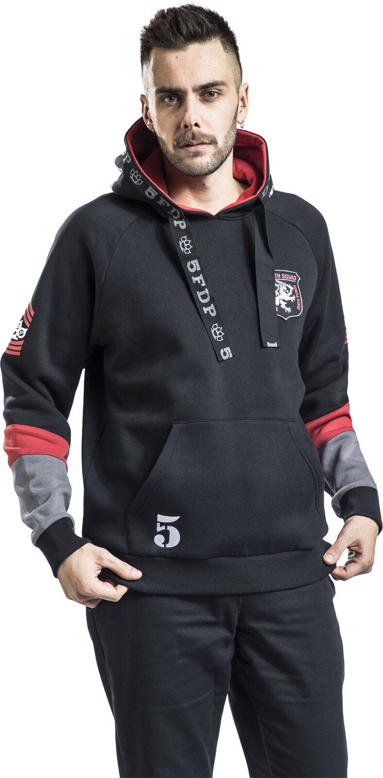 EMP "EMP Signature Collection" Kapuzenpullover Schwarz/grau/rot Von Five Finger Death Punch