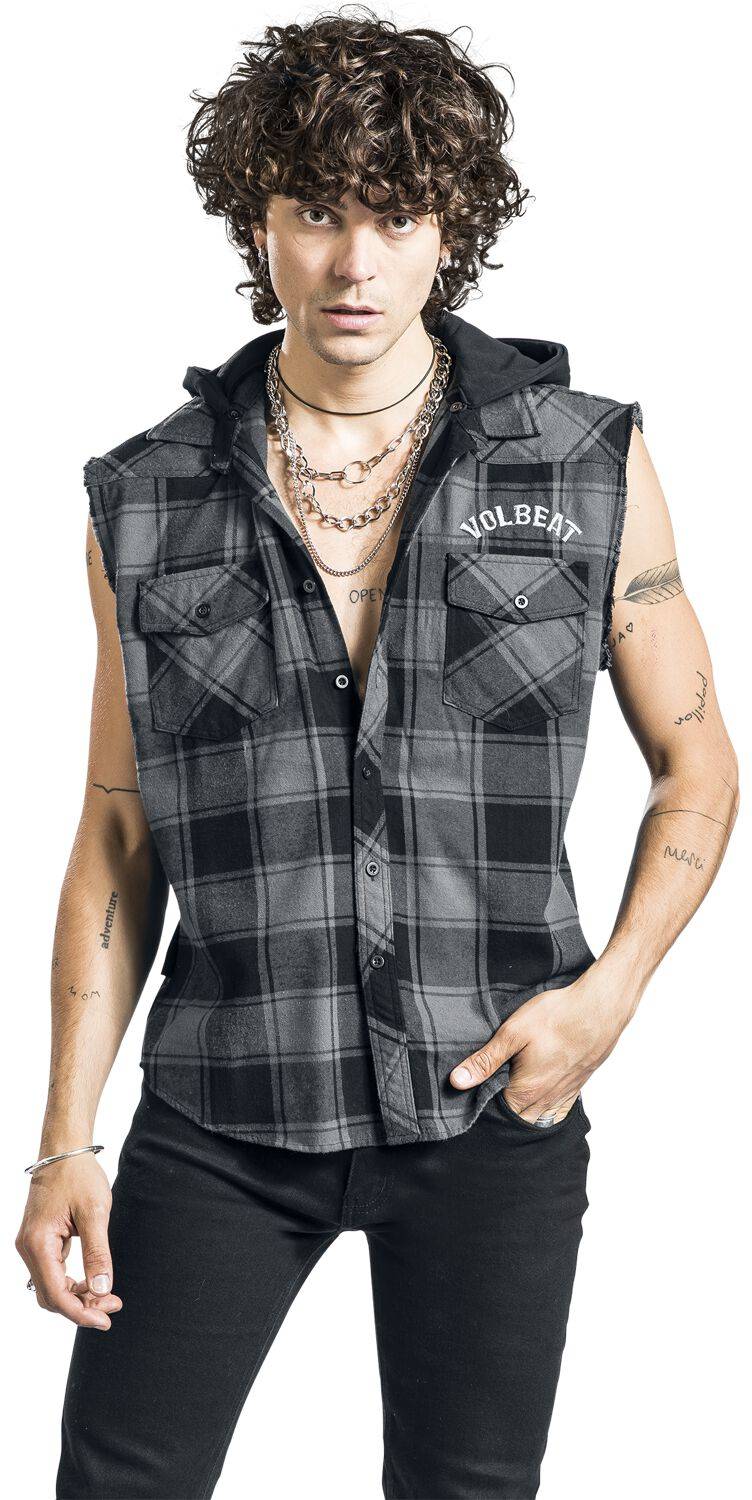 EMP "EMP Signature Collection" Kurzarmhemd Schwarz/grau Von Volbeat