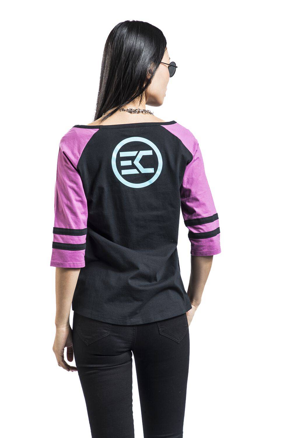 EMP "EMP Signature Collection" Langarmshirt Schwarz/pink Von Electric Callboy