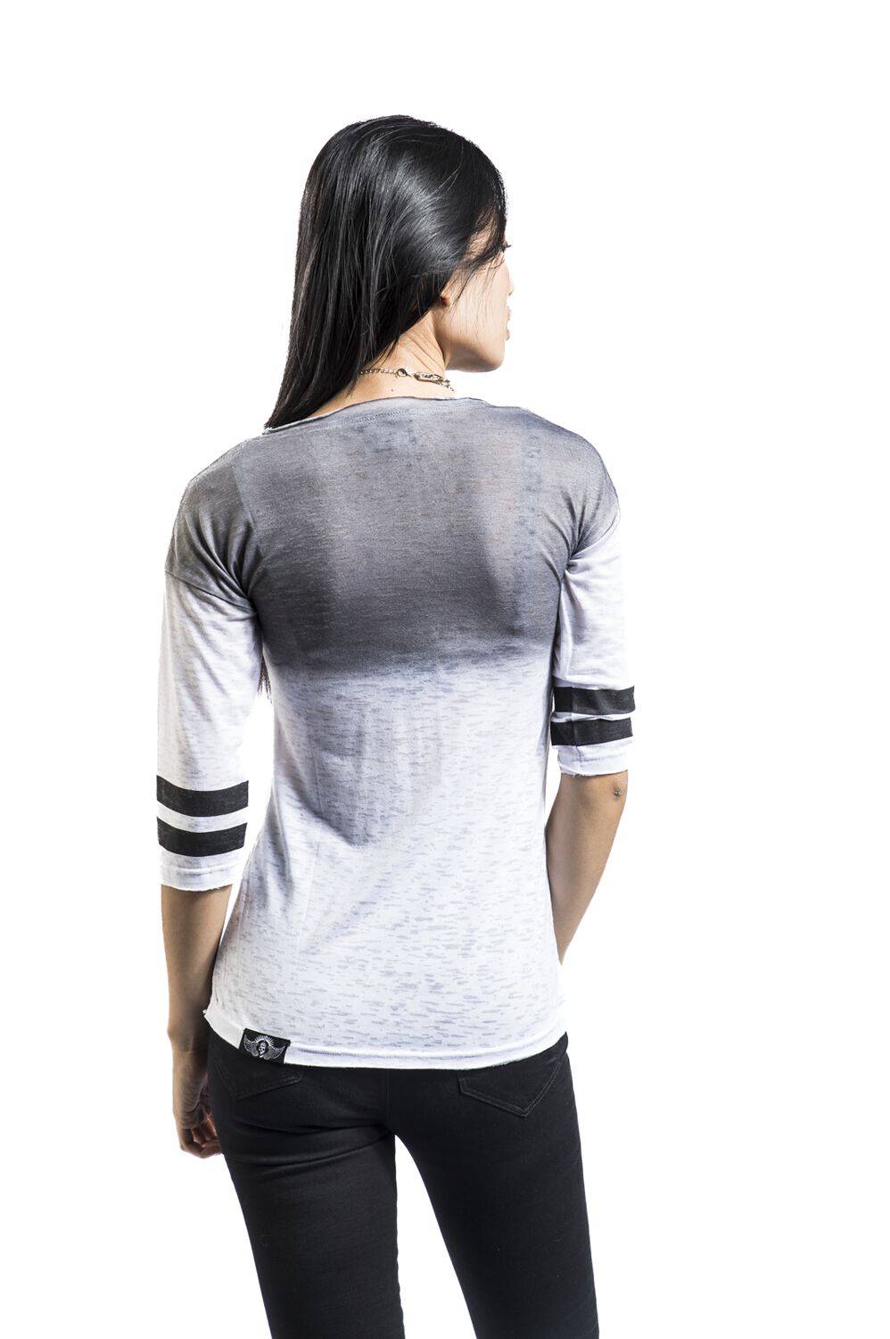 EMP "EMP Signature Collection" Langarmshirt Weiß/grau Von Volbeat