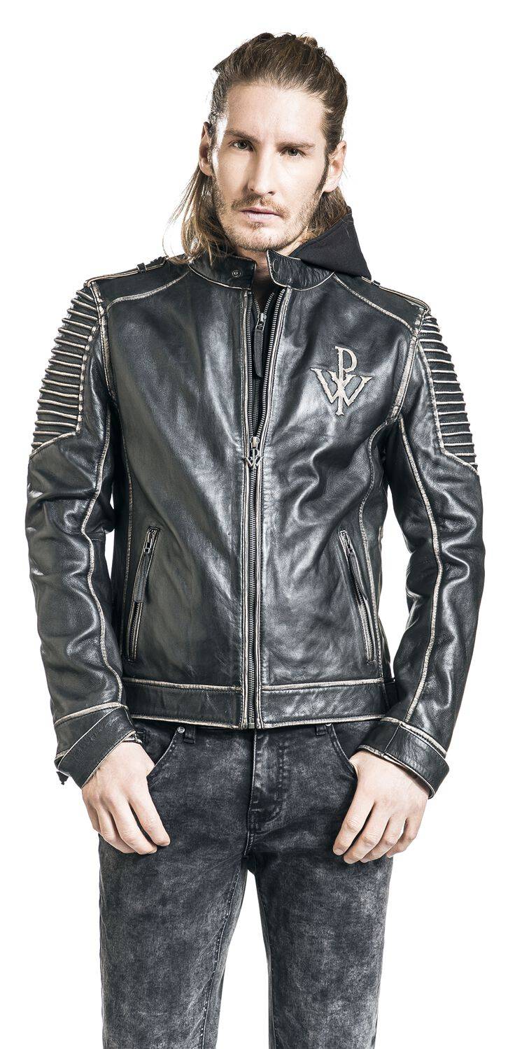 EMP "EMP Signature Collection" Lederjacke Schwarz Von Powerwolf