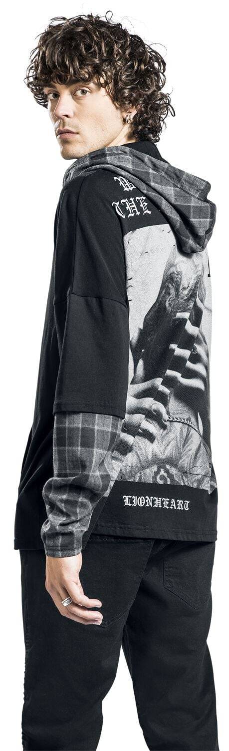 EMP "EMP Signature Collection - Oversize" Langarmshirt Schwarz/grau Von Lionheart