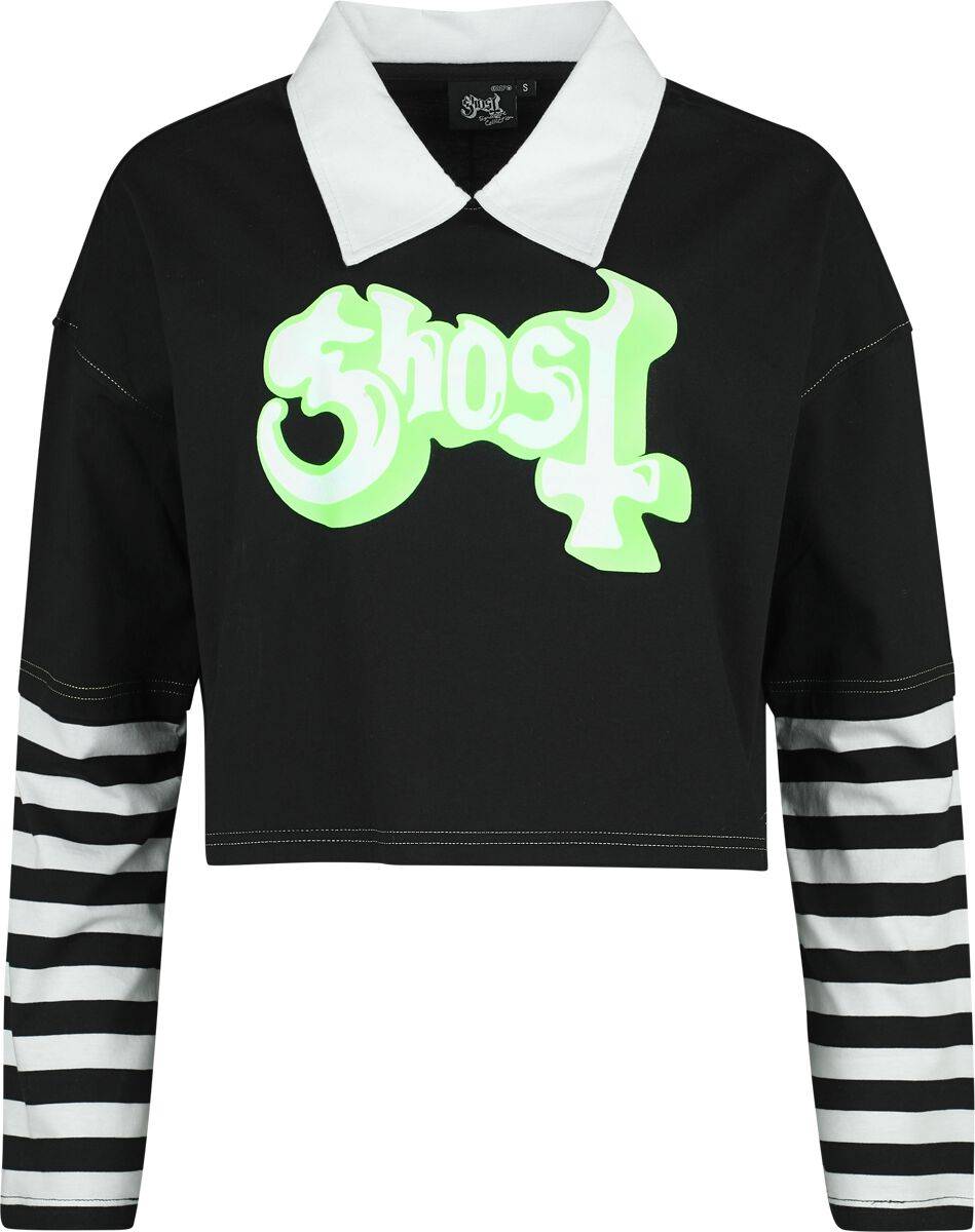 EMP "EMP Signature Collection - Oversize" Langarmshirt Schwarz/weiß Von Ghost