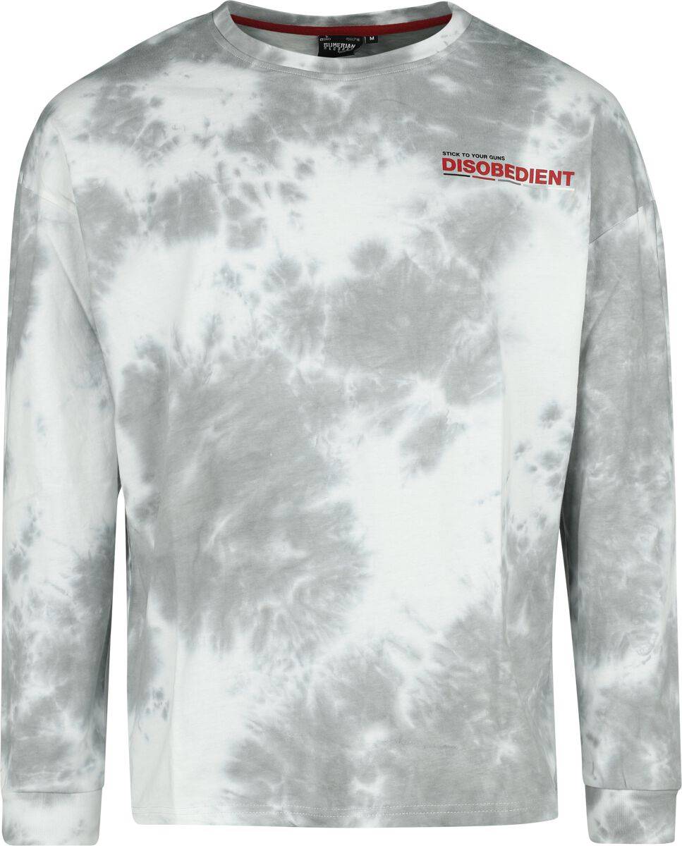 EMP "EMP Signature Collection - Oversize" Langarmshirt weiß/grau von Stick To Your Guns