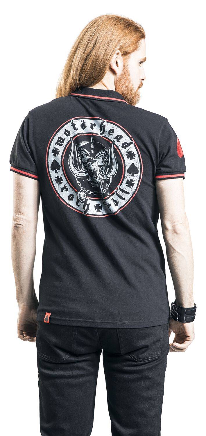 EMP "EMP Signature Collection" Poloshirt Schwarz/rot Von Motörhead