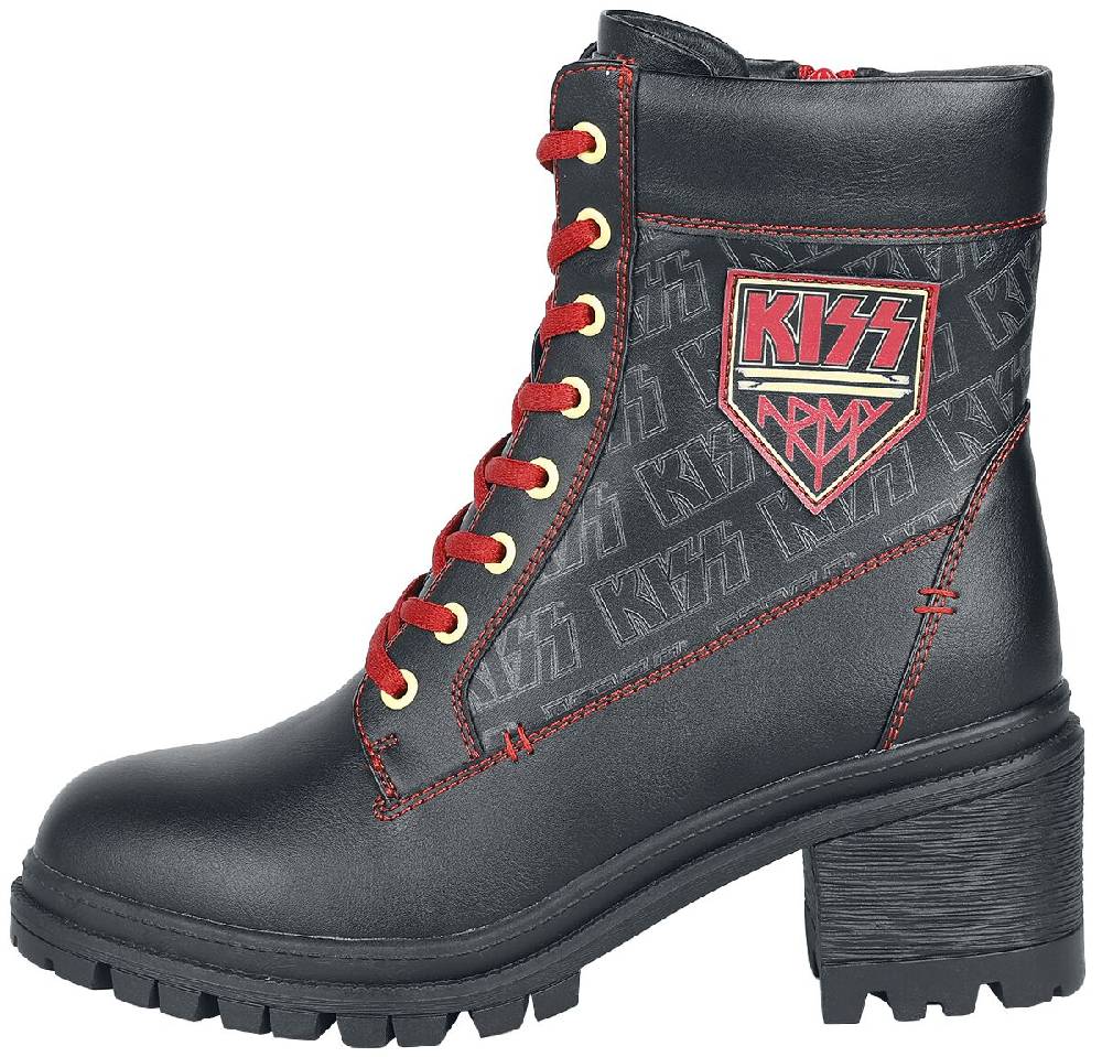 EMP "EMP Signature Collection" Schnürstiefel Schwarz/rot Von Kiss