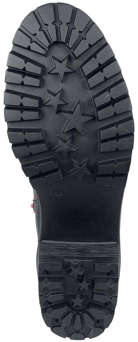 EMP "EMP Signature Collection" Schnürstiefel Schwarz/rot Von Kiss