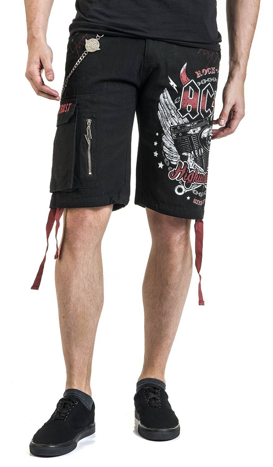 EMP "EMP Signature Collection" Short Schwarz/rot Von AC/DC