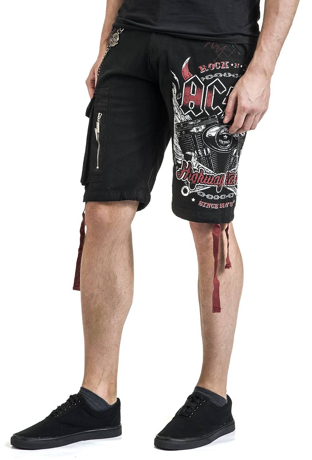 EMP "EMP Signature Collection" Short Schwarz/rot Von AC/DC