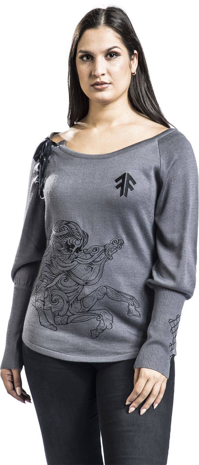 EMP "EMP Signature Collection" Strickpullover Grau Von Amon Amarth