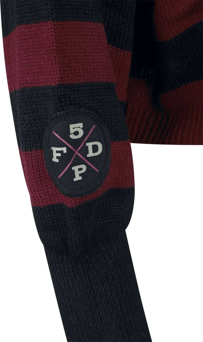 EMP "EMP Signature Collection" Strickpullover Schwarz/rot Von Five Finger Death Punch