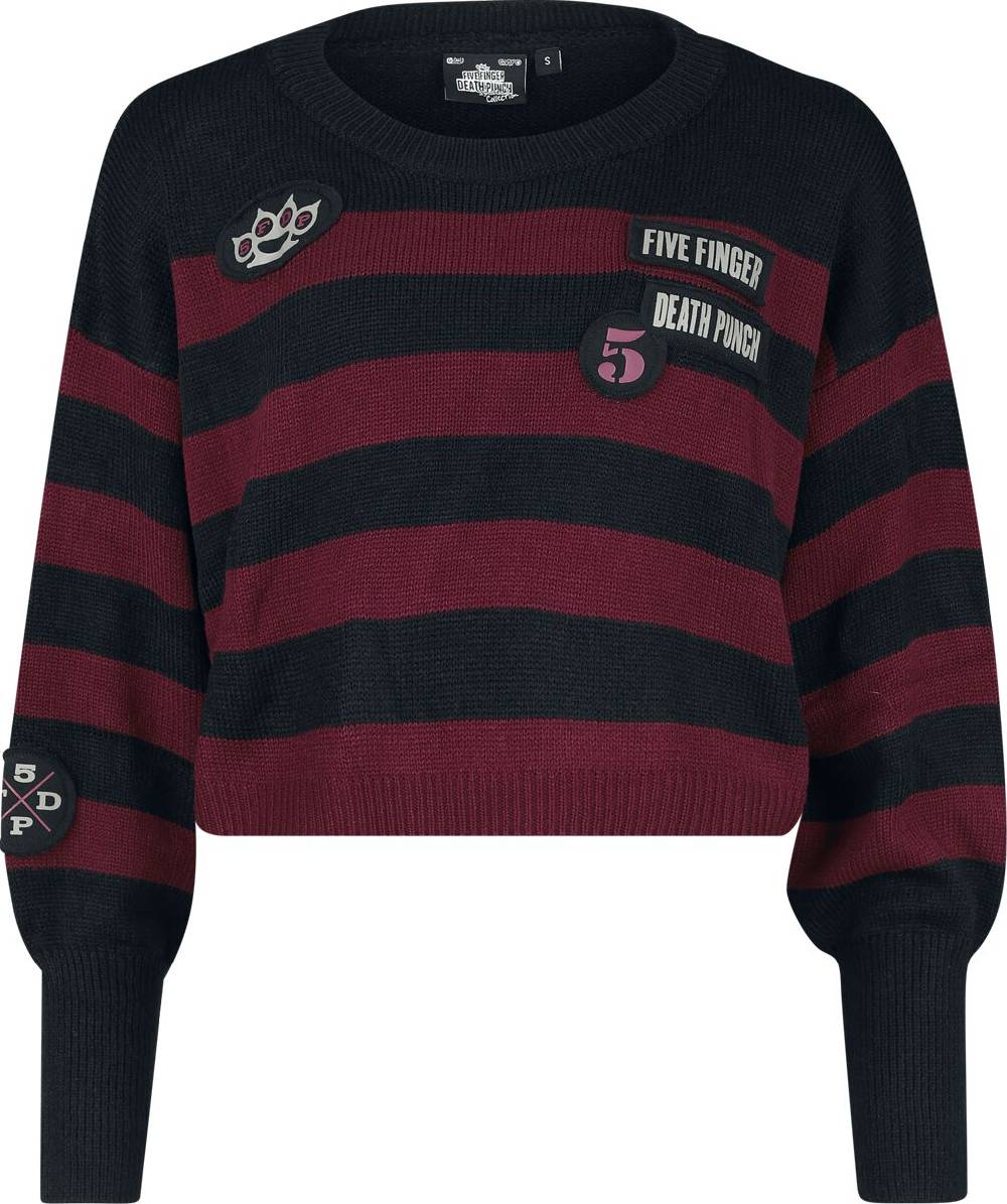 EMP "EMP Signature Collection" Strickpullover schwarz/rot von Five Finger Death Punch