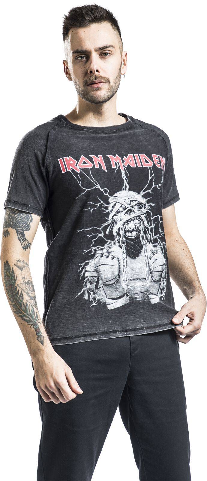 EMP "EMP Signature Collection" T-Shirt Dunkelgrau/grau Von Iron Maiden