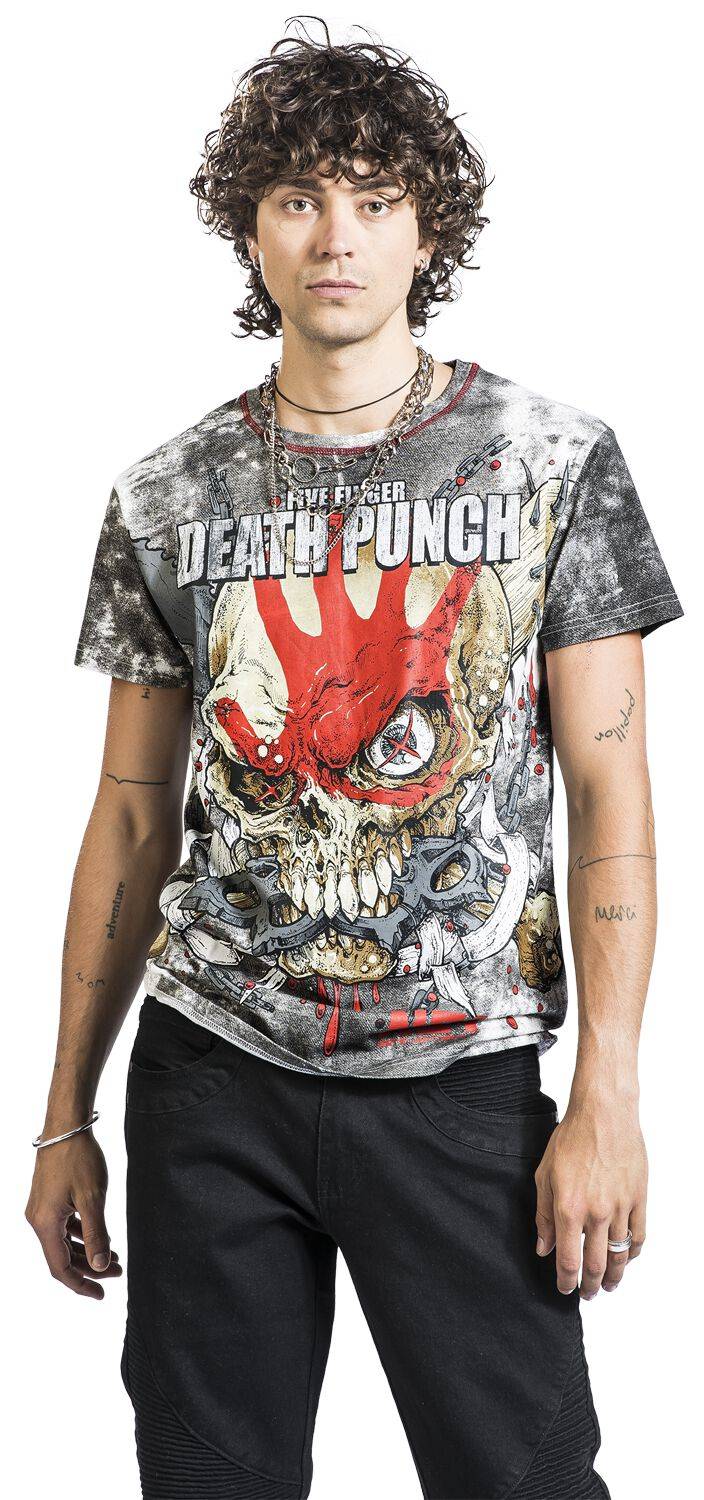 EMP "EMP Signature Collection" T-Shirt Weiß/schwarz Von Five Finger Death Punch
