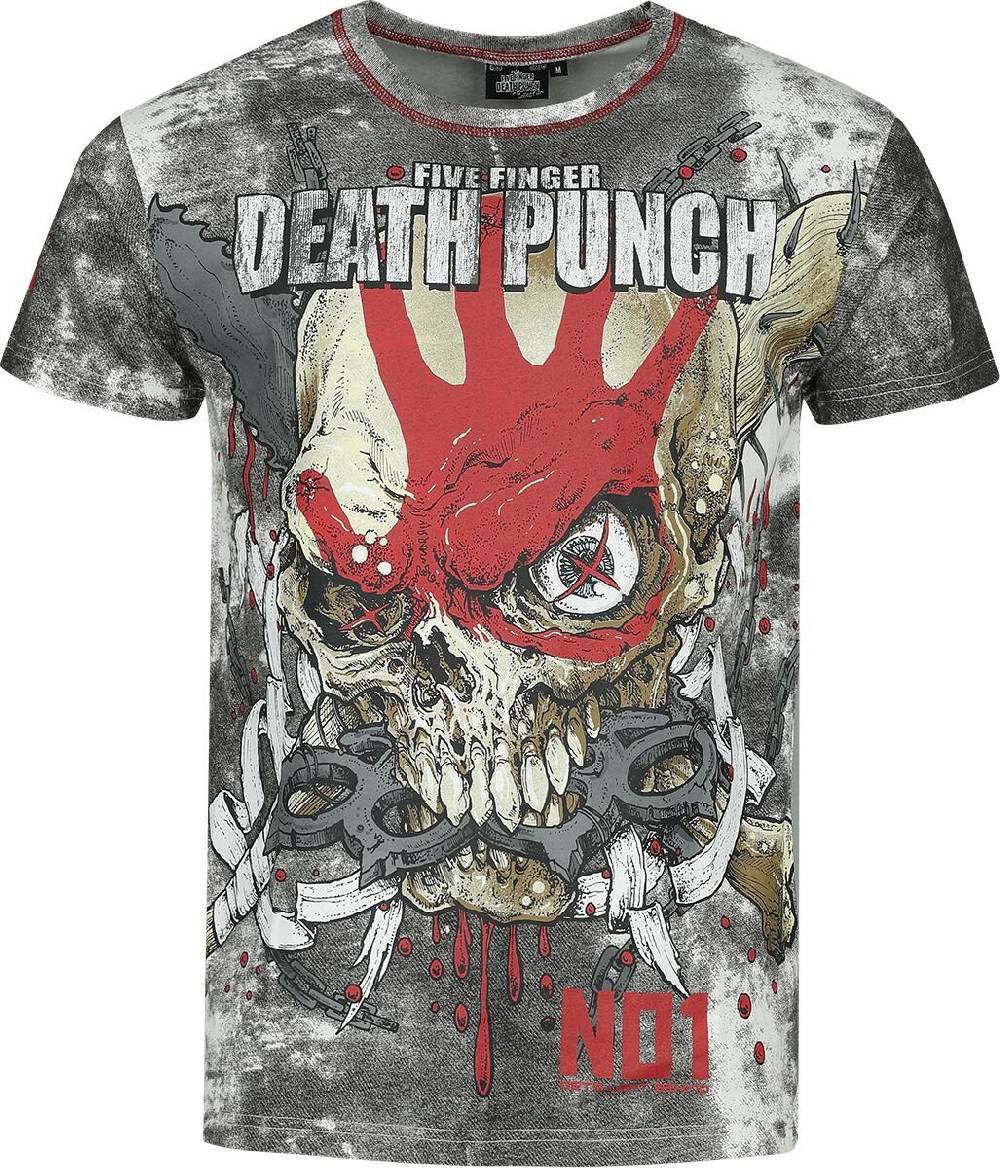 EMP "EMP Signature Collection" T-Shirt weiß/schwarz von Five Finger Death Punch