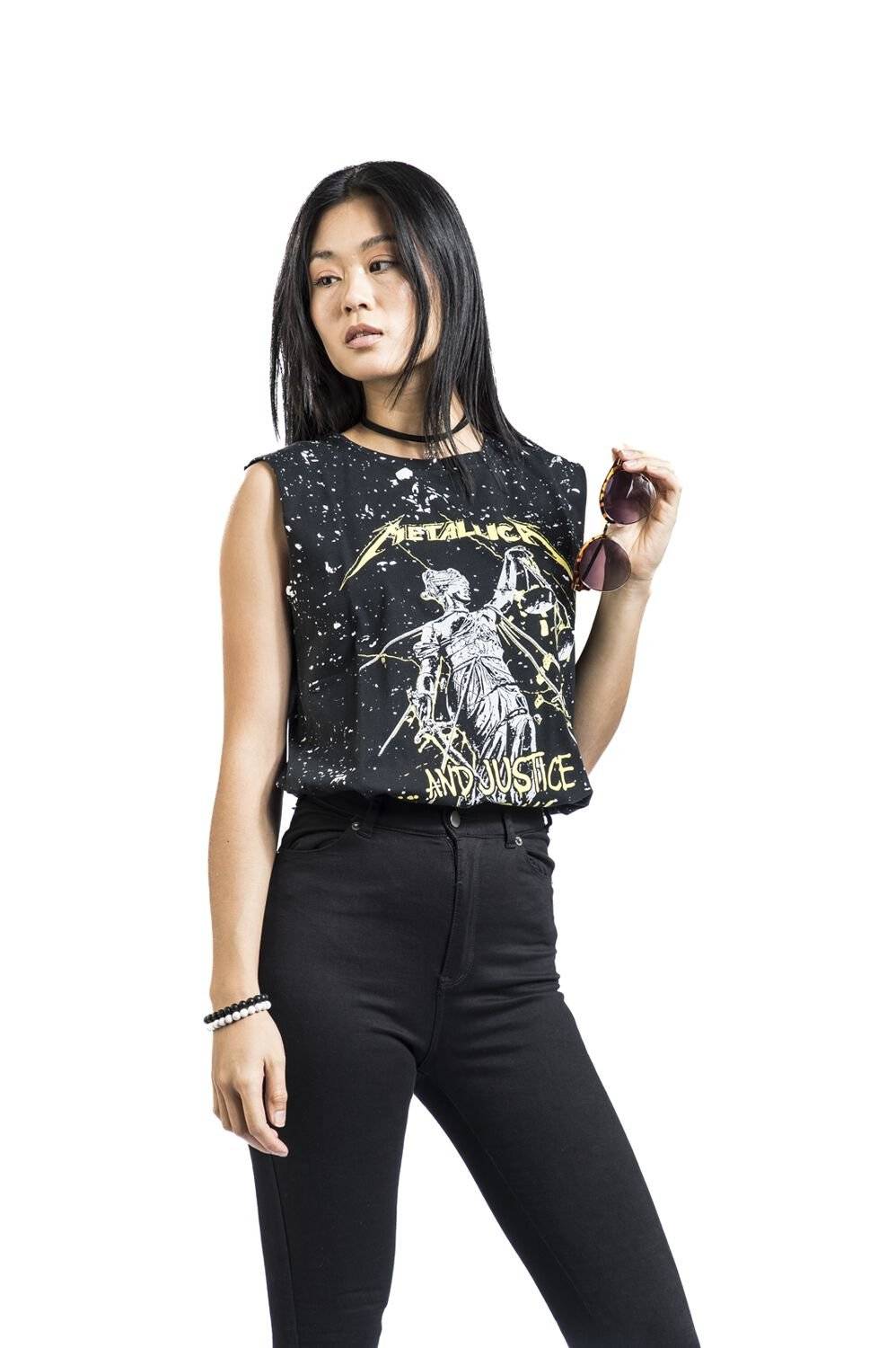 EMP "EMP Signature Collection" Tank-Top Schwarz/weiß Von Metallica