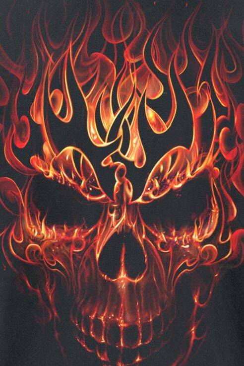 EMP "Skull Blast" T-Shirt Schwarz Von Spiral