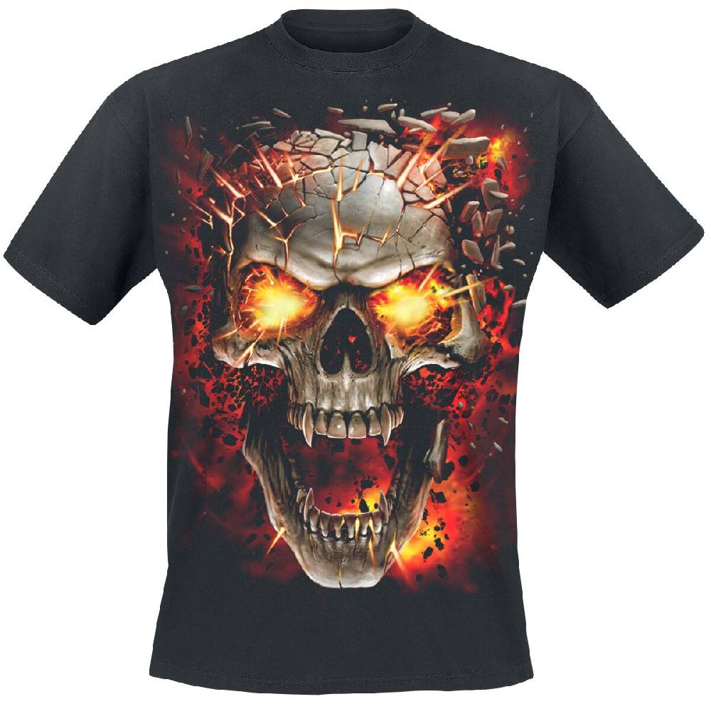 EMP "Skull Blast" T-Shirt schwarz von Spiral