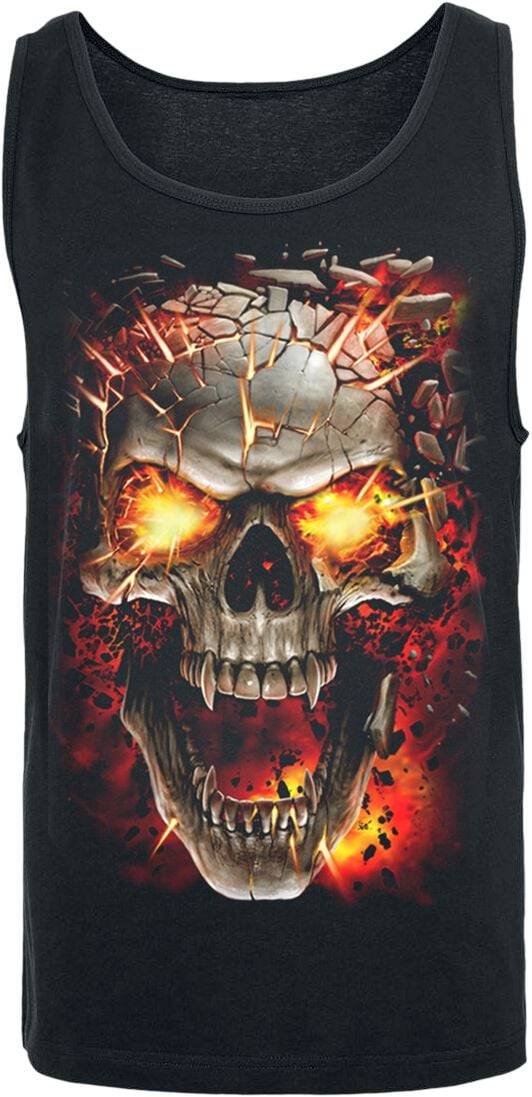 EMP "Skull Blast" Tank-Top schwarz von Spiral